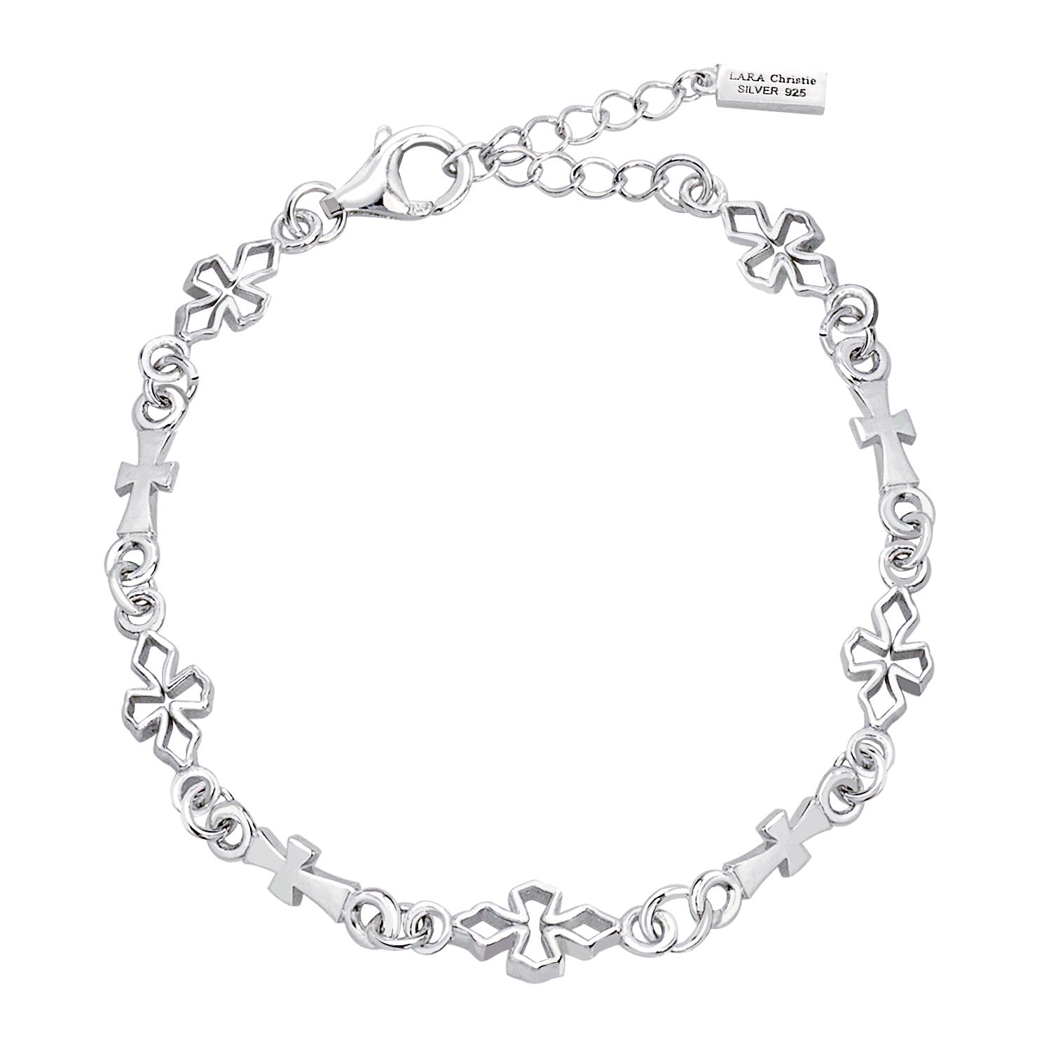 ブレスレット レディース シルバー925 sv925 銀 テンプルクロス b6036-w