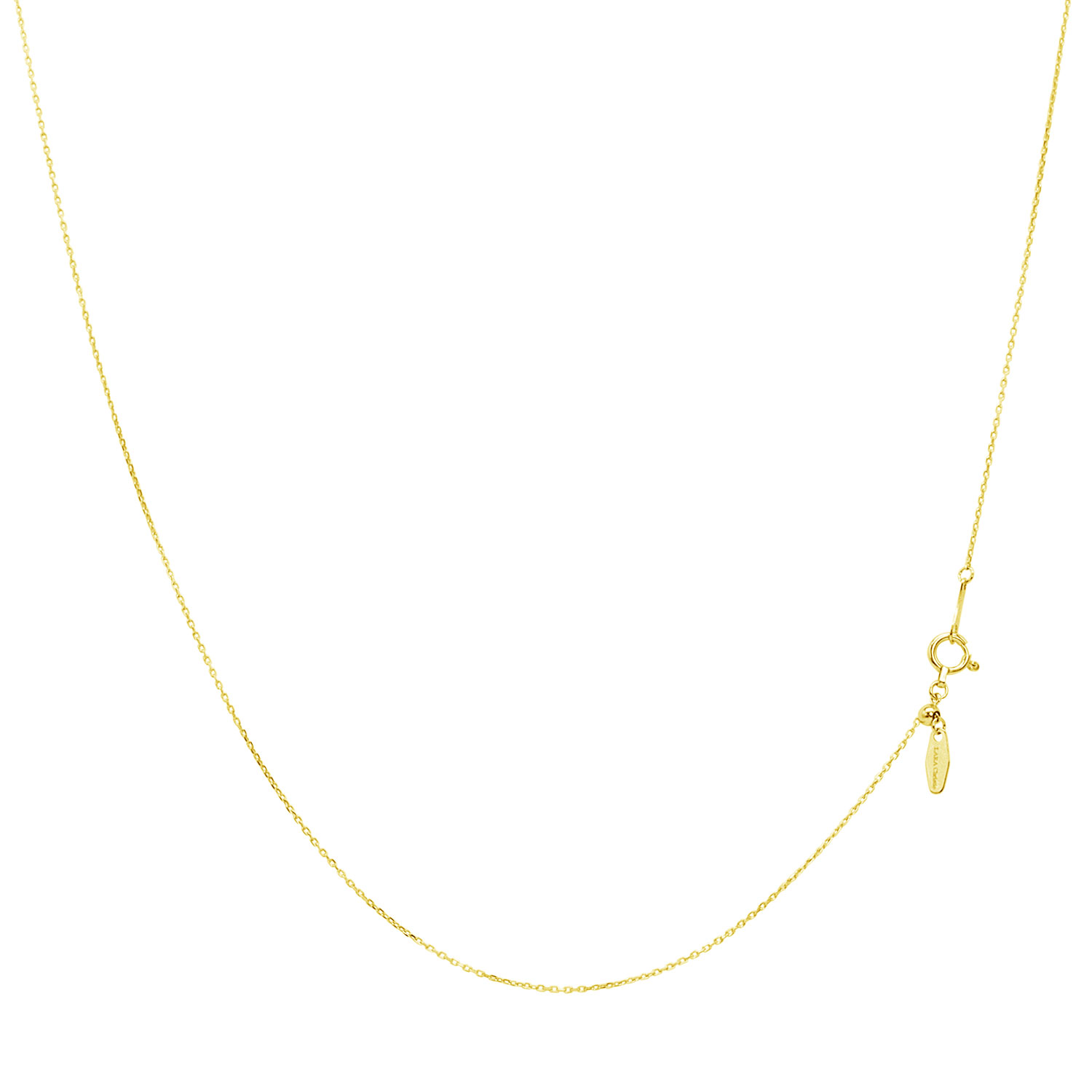 ゴールド チェーン ネックレス 18金 K18 シャインカットアズキ 幅 0.7