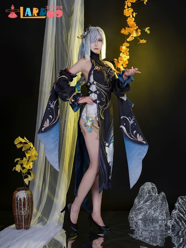 原神 Genshin 璃月 申鶴-「冷花幽露」 新コスチューム 足首飾り付き