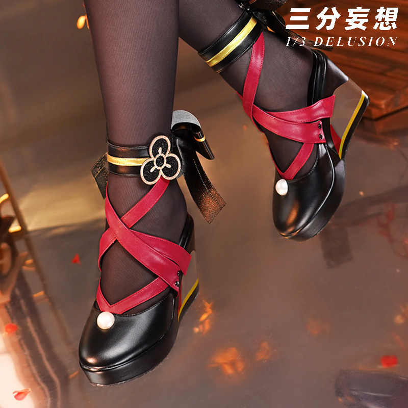 三分妄想1/3Delusion】原神 Genshin 千織-Chiori コスプレ衣装/靴