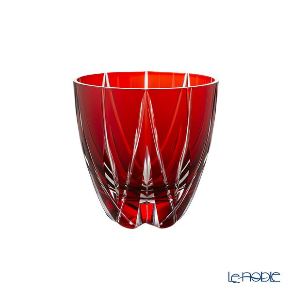 伝統工芸】田島硝子 江戸切子 星華紋 ぐい呑み 銅赤 75ml TK21-301-1R