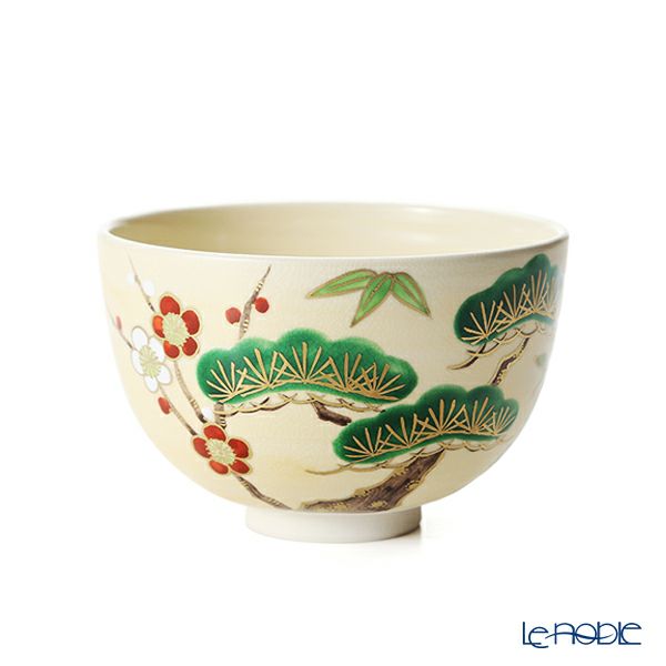 京焼・清水焼 抹茶碗 K00127 金彩松竹梅 480ml | ブランド洋食器専門店