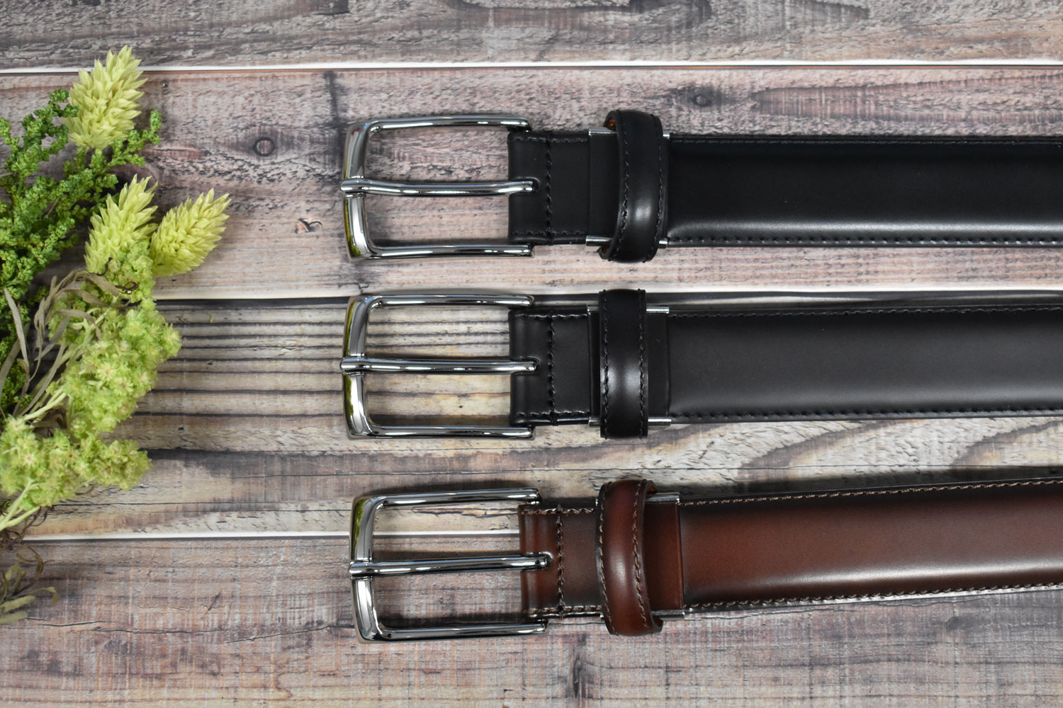 牛革 AdvanLeather（アドバンレザー） メンズベルト 30mm幅 ピン式