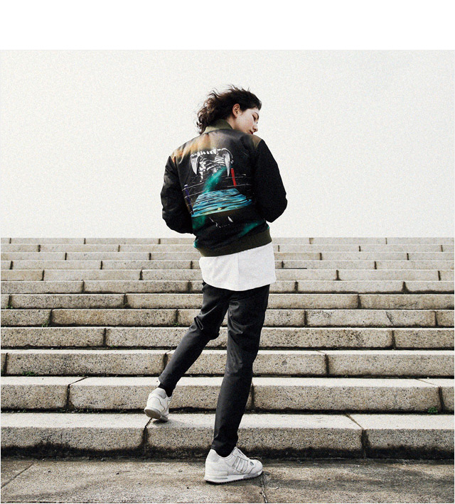 リバーサル) reversal FANGS JACKT (JACKET)(rv18aw003-BK×OL