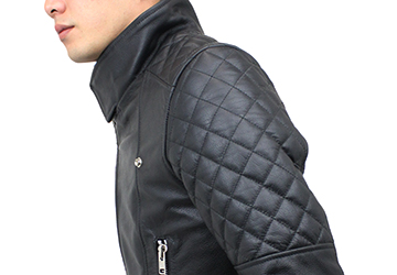 特価品】革ジャンダブルライダース ジャケット キルティングパッド付