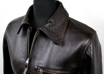 ゴートスキンライダースジャケット（山羊革）襟付き革ジャン｜革製品
