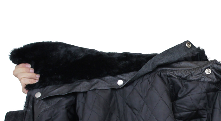 特価品】襟ボア付 シングルライダース（水牛革）｜革製品専門店レザー