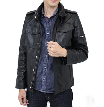 レザージャケット（羊革）M-65タイプ｜革製品専門店レザーハウス