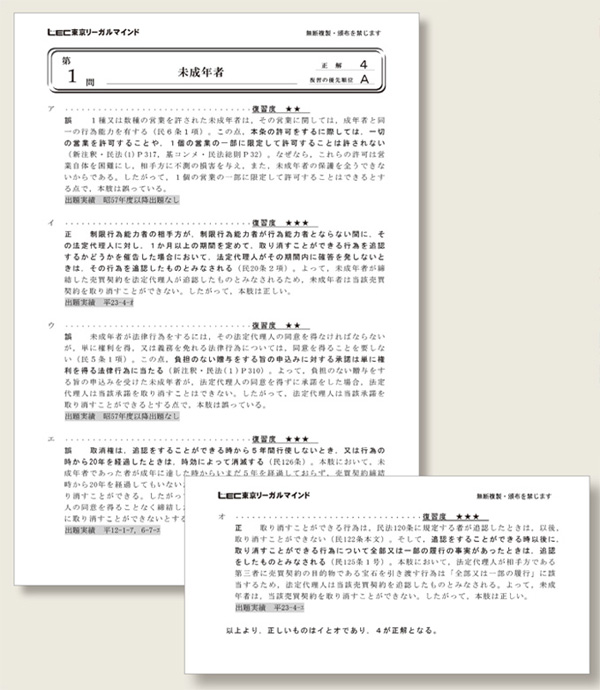 学習経験者向け 精撰答練・模試 - 司法書士試験対策講座 学習経験者