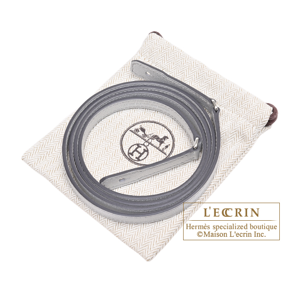 Hermes Kelly Long To Go Argent Chevre chamkila goatskin Silver