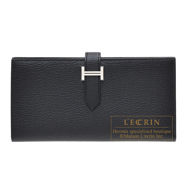 エルメス ベアンスフレ ブラック シェブルミゾル シルバー金具