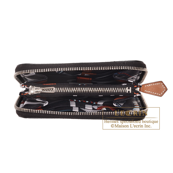 エルメス アザップ シルクイン コンパクト ブラック/ ブラック ヴォー