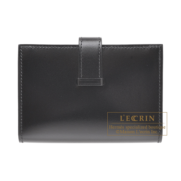 エルメス ベアンカードケースモノクローム ソーブラック ブラック