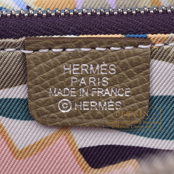 エルメス アザップ シルクイン コンパクト エトゥープ/ カシス ヴォー