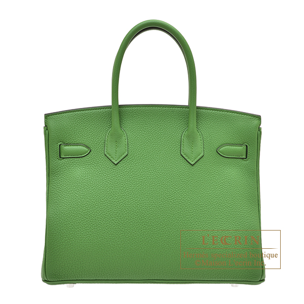 エルメス バーキン30 ヴェールユッカ トゴ シルバー金具 | エルメス