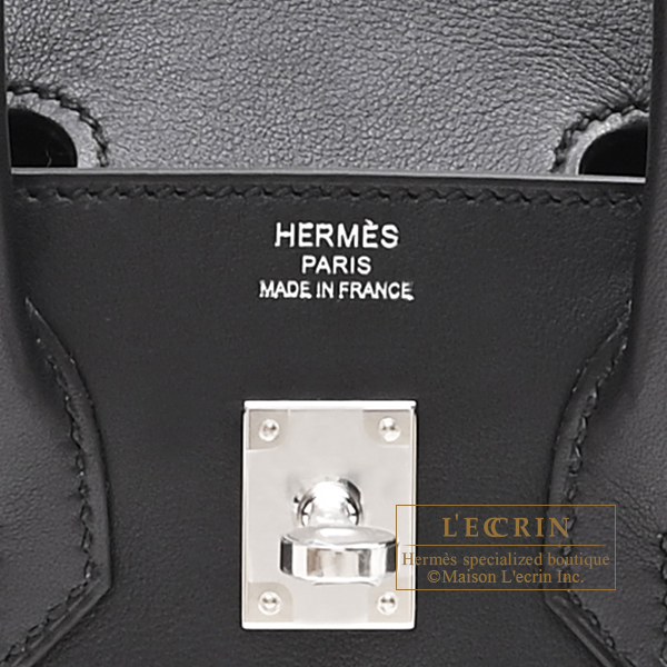 エルメス バーキンロック25 ブラック ヴォリュプト シルバー金具