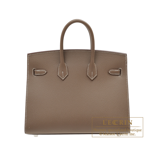 エルメス バーキンセリエ25 エトゥープ ヴォーエプソン シルバー金具