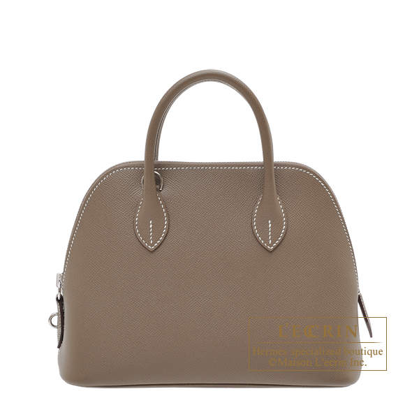 エルメス ボリード1923 25 エトゥープ ヴォーエプソン シルバー金具