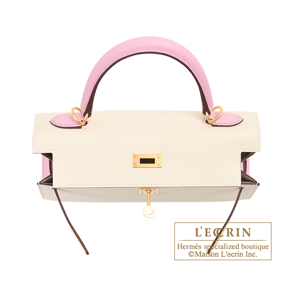 エルメス パーソナルケリー25/外縫い クレ/ モーヴシルベストル ヴォー