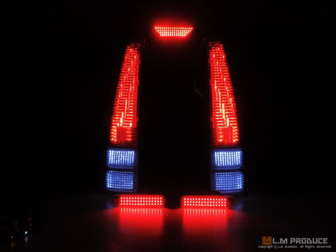 No.43-MH21S ワゴンR 後期 テールランプ - LED加工 LEDテール 流星