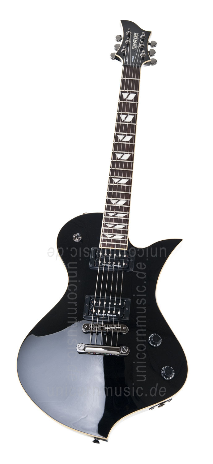 Electric Guitar FERNANDES RAVELLE DELUXE - Black + Case, Factory