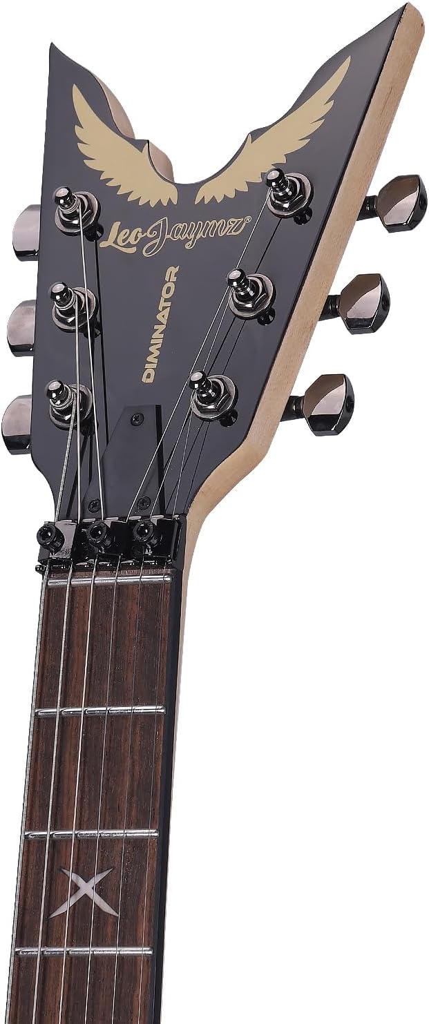 Leo Jaymz Diminator 6-String Electric Guitar, Bone Nut, 24 Fret
