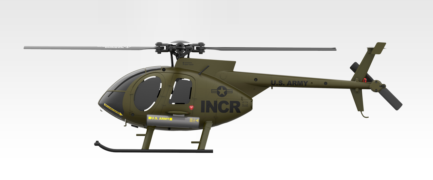 ☆ジーフォース 2.4GHz 4chヘリコプター MD500 INCR RTFセット 1/48 G