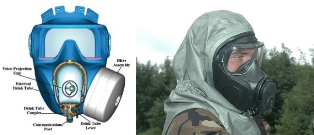 米軍実物 エボン M53 ガスマスク L ケミカル／ガスマスク