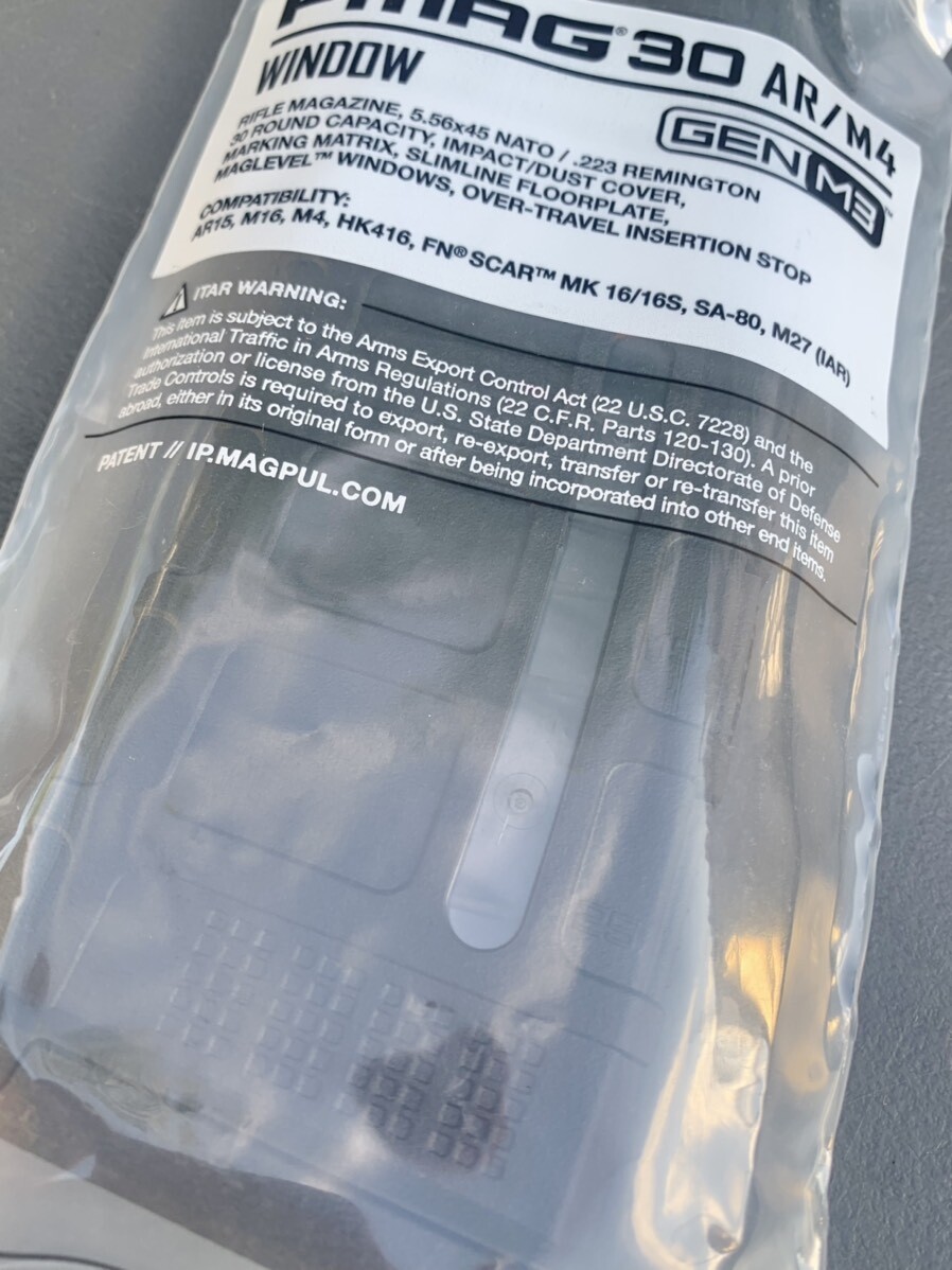 米軍実物 MAGPUL PMAG 30 GEN M3 AR-15/M4/M16 30連マガジン WINDOW 両