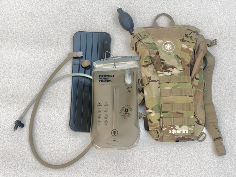 米軍放出品 Aquamira Tactical Rigger Pressurized ハイドレーション