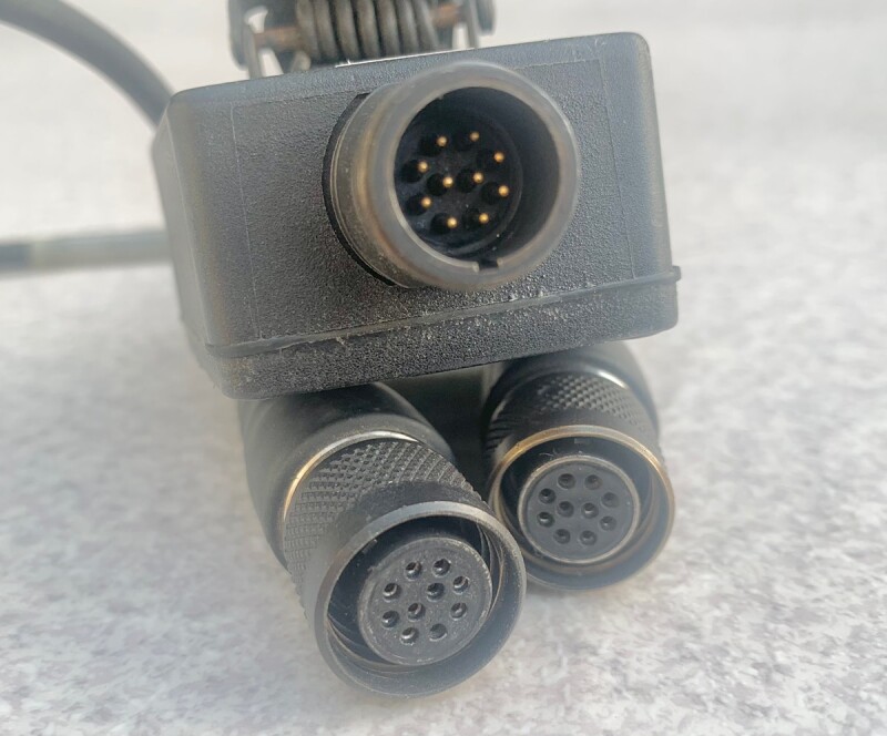米軍実物 ヘッドセット10ピン マリタイムコネクター 部品・パーツ