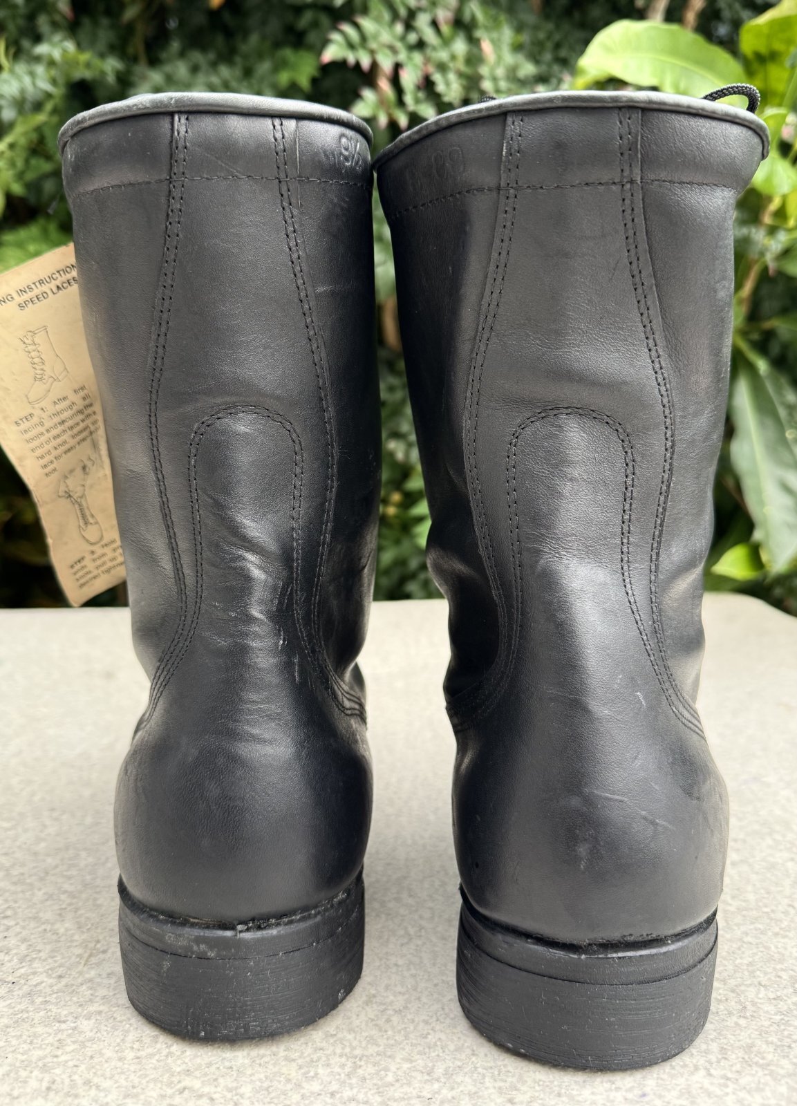 アメリカ軍実物 スピードレース コンバット レザーブーツ ミリタリーブーツ
