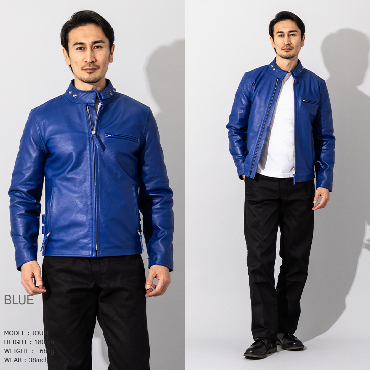 Horn Works 本革 USタイプ シングルライダースジャケット メンズ