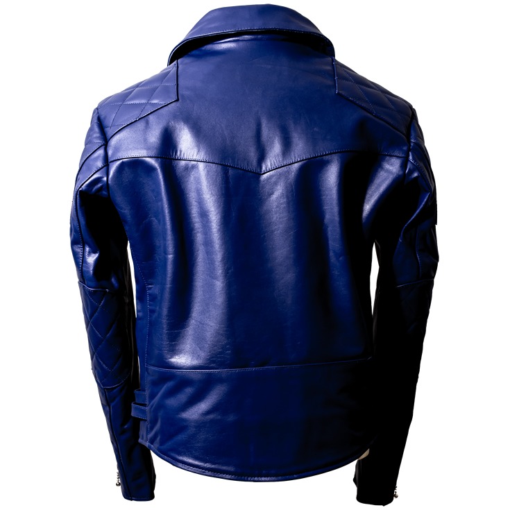 Horn Works 本革 UKパッドダブルライダースジャケット メンズ ホーン