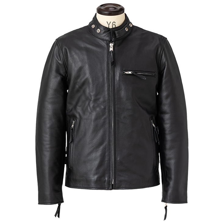 Horn Works 本革 USタイプ シングルライダースジャケット メンズ