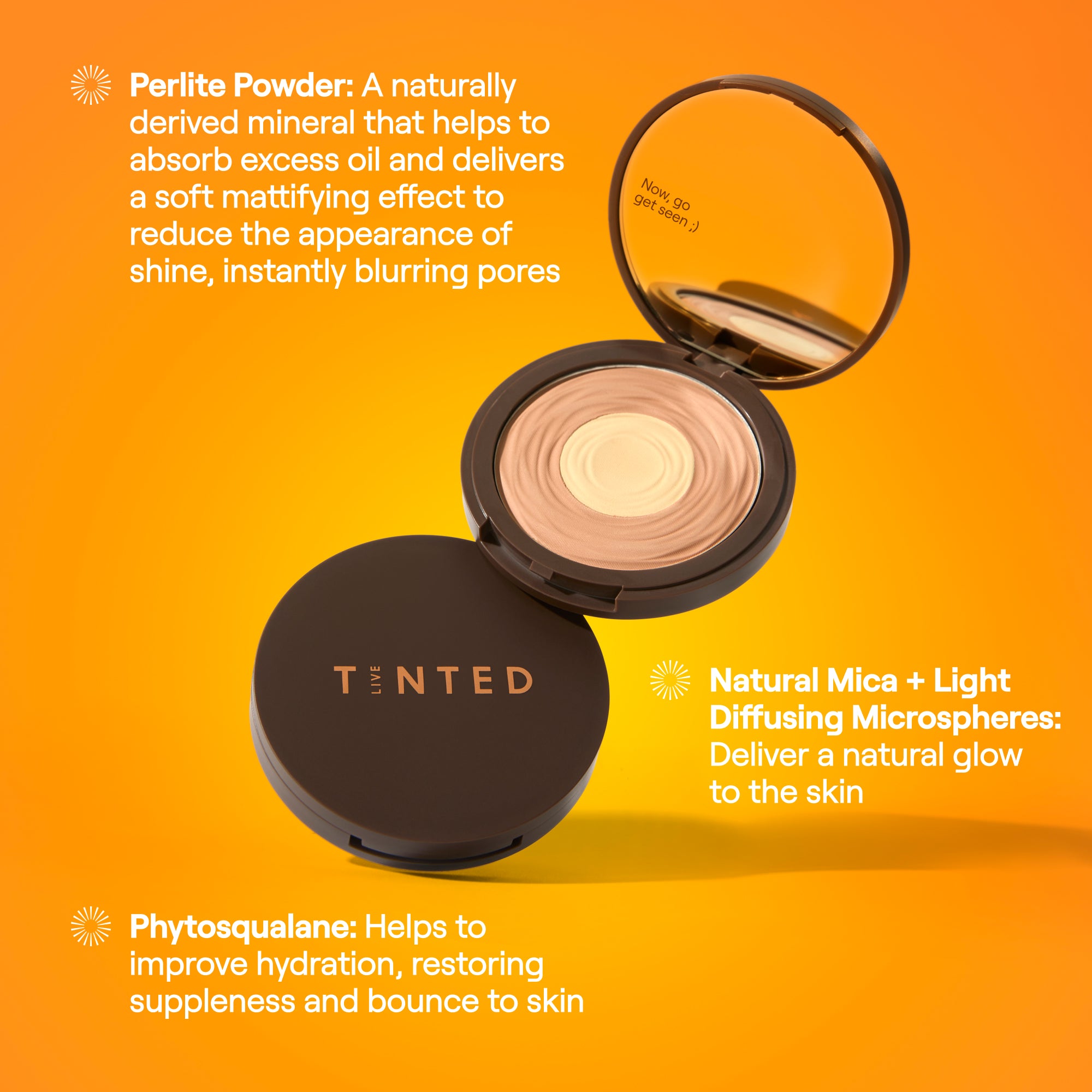 HUESKIN Setting Powder – Weightless Blur & Bright Finish – Live Tinted