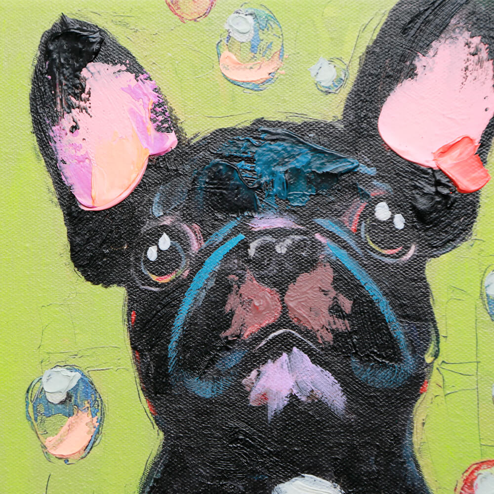 Dog GREEN (ドッググリーン) 25×30cm - アート・インテリア絵画の通販