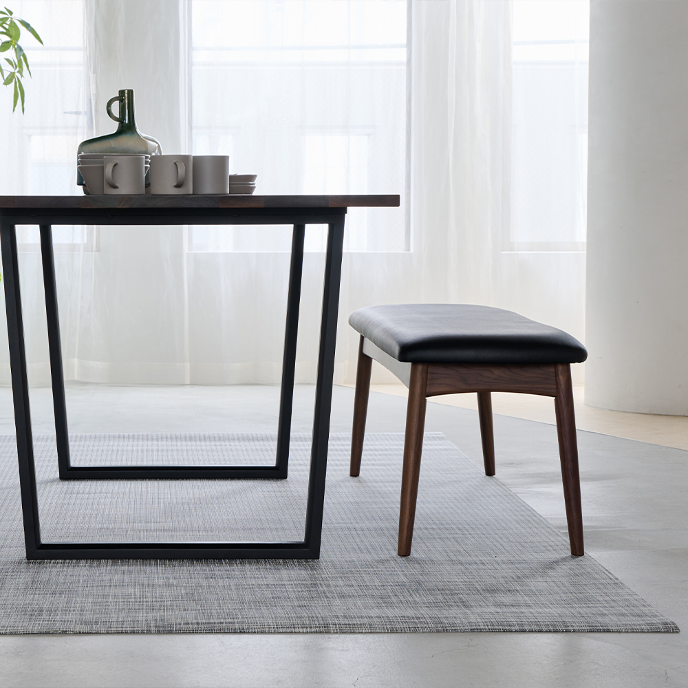 North（ノース） 120 ダイニングベンチ（ウォールナット） - ベンチの