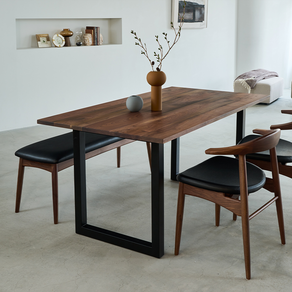 North（ノース） 100 ダイニングベンチ（ウォールナット） - ベンチの