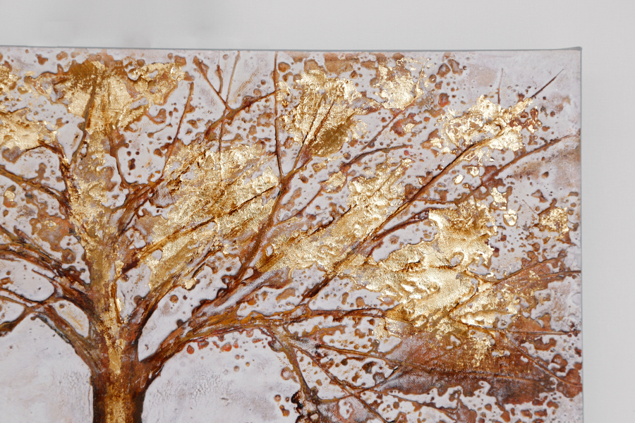 ツリーゴールド 80×60cm - アート・インテリア絵画の通販 ｜リビング