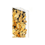 ゴールドフラワー デコフレーム 60×60cm - アート・インテリア絵画の