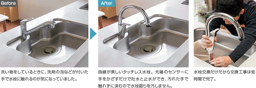 LIXIL | 水栓金具 | ナビッシュ（非接触水栓・タッチレス水栓） | 特長