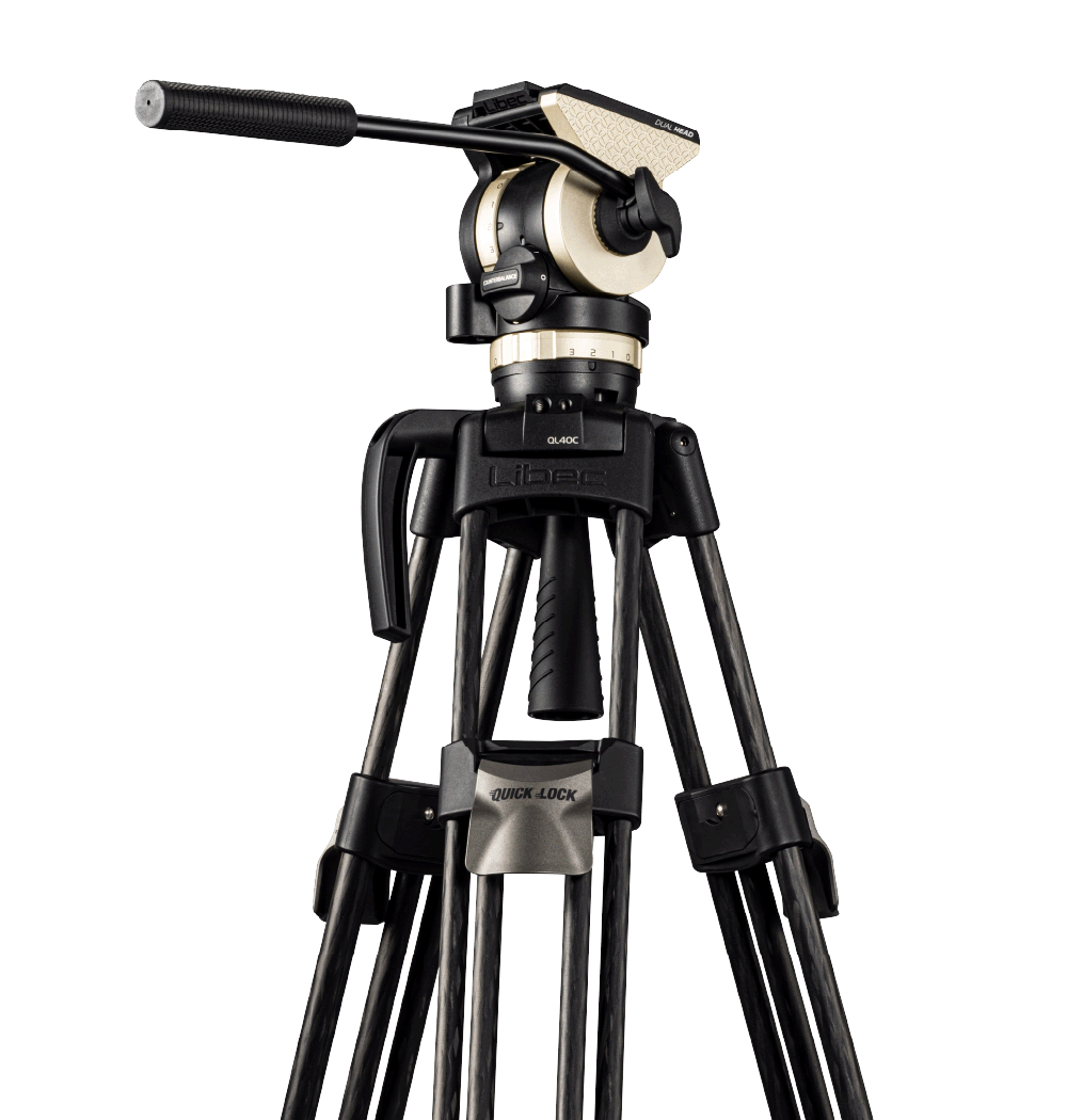 Libec NX-400MQC 業務用・中型カメラ用高性能軽量三脚システム(ミッド