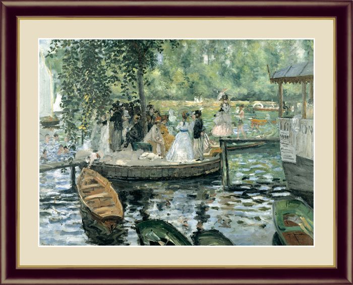 アート額絵 ルノワール F6サイズ ラ・グルヌイエール - リベルタヴィラ