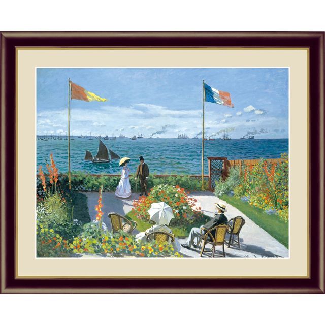 アート額絵 クロード・モネ F6サイズ サン・タドレスのテラス