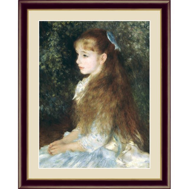 アート額絵 ルノワール F6サイズ イレーヌ・カーン・ダンヴェール嬢