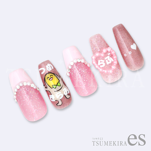 TSUMEKIRA es | 推し文字ひらがな 白 | ライフビューティーネイルプロ