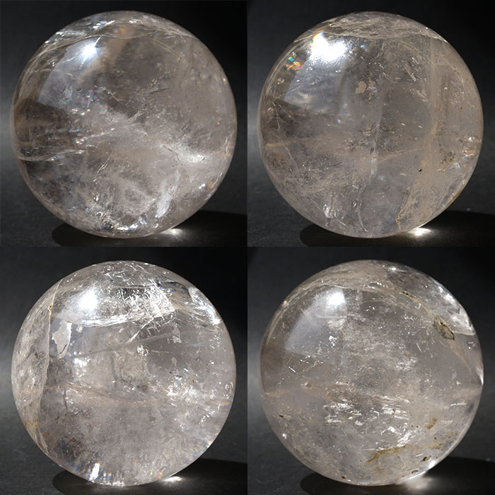 貫入、内包あり幻の水晶山梨県乙女水晶丸玉41mm 山梨県乙女水晶丸玉25㎜ | KOUSHUYA