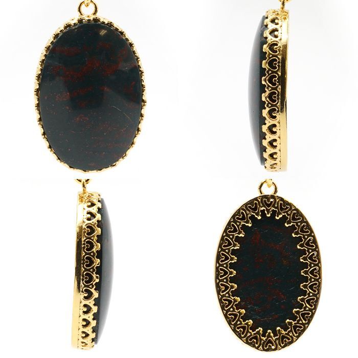 オリジナルフレーム ステンレス ゴールド ジャスパー 3月誕生石