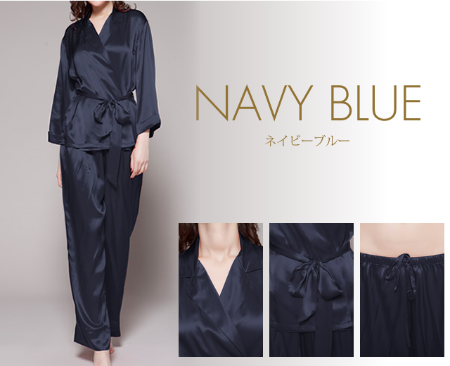 シルクローブスタイルパジャマ 全8色【レディース】 天然シルク100%